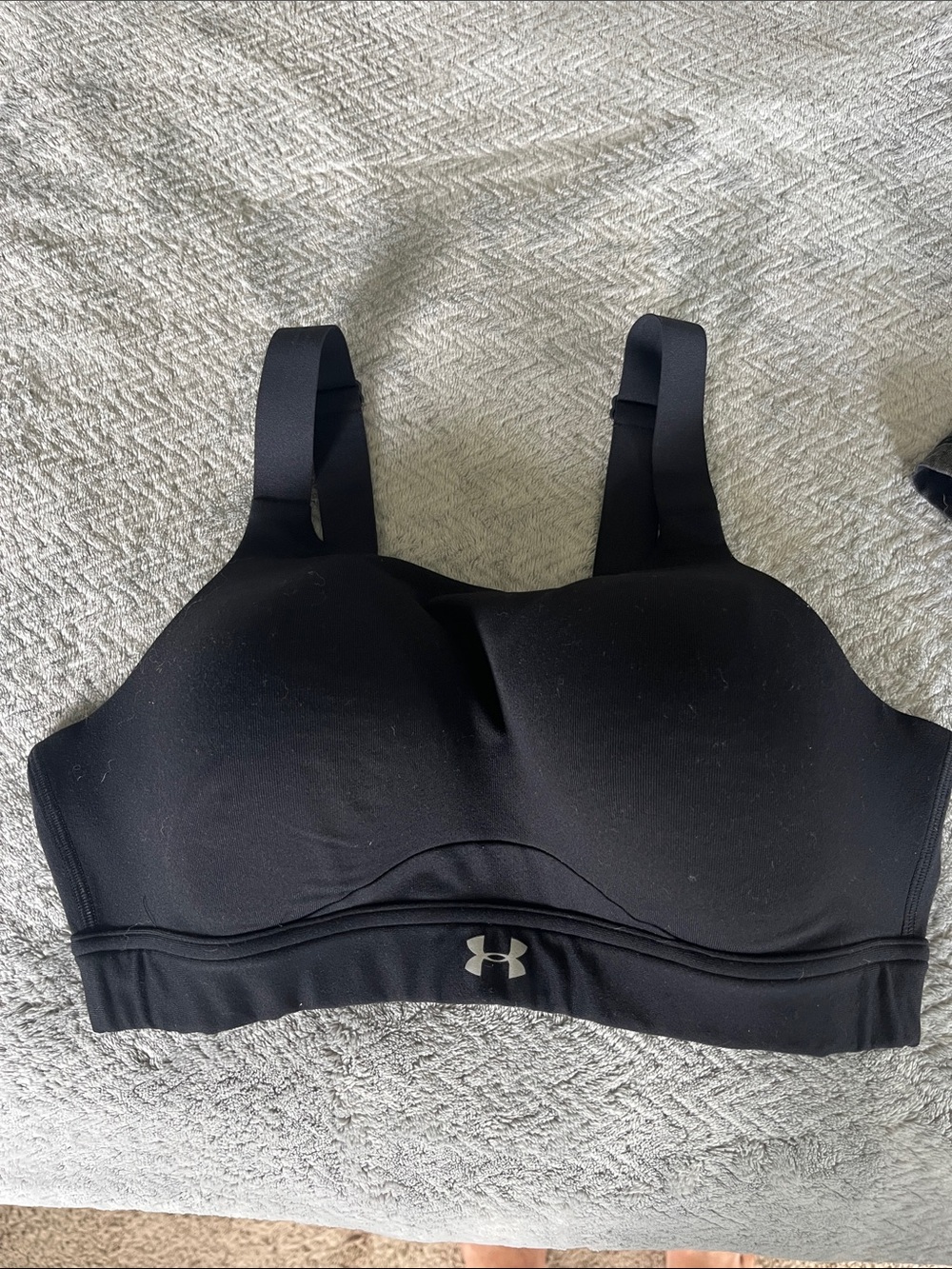Under Armour Black Padded High-Impact Sports Bra